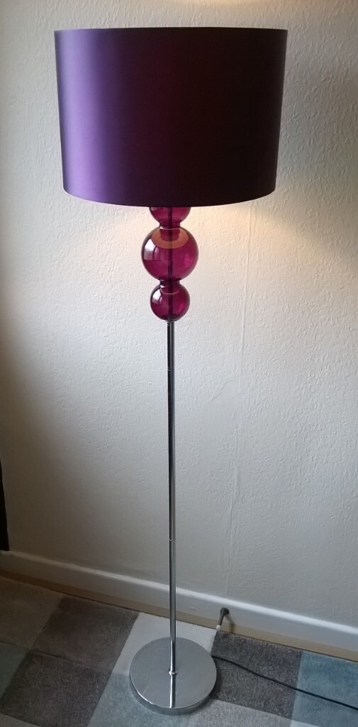 purple standard lamp